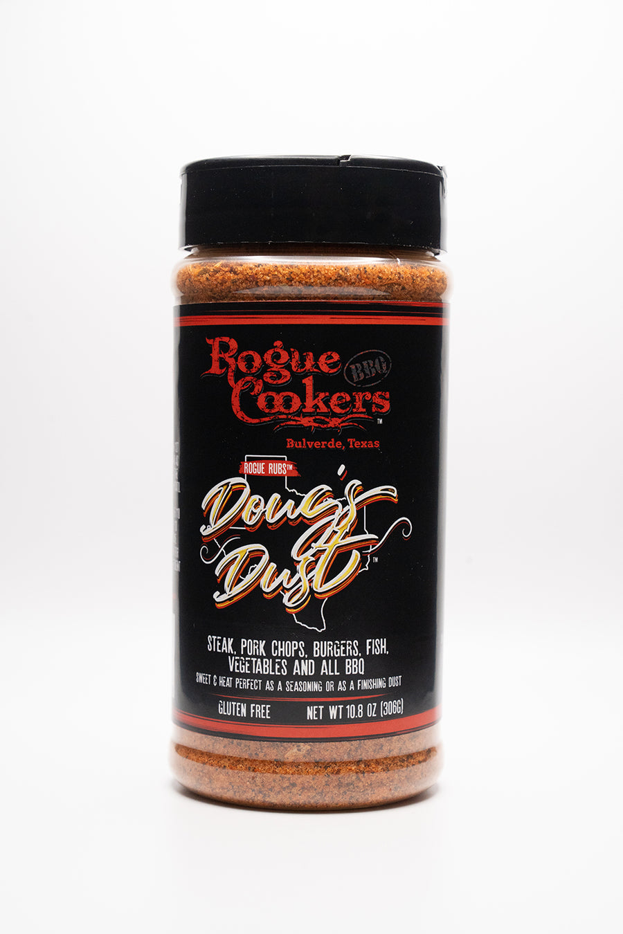 Add Rogue Cookers Doug's Dust to all your meats for award winning results.