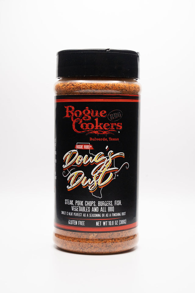 Add Rogue Cookers Doug's Dust to all your meats for award winning results.