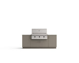 Urban Bonfire Sierra 42 outdoor kitchen in Clay; example finish, appliances sold separately