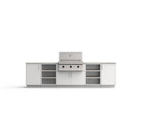 Urban Bonfire Savannah 36 outdoor kitchen in Chantilly; example finish, appliances sold separately
