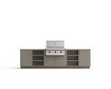 Urban Bonfire Savannah 36 outdoor kitchen in Clay; example finish, appliances sold separately