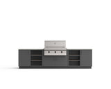 Urban Bonfire Savannah 42 outdoor kitchen in Anthracite; example finish, appliances sold separately
