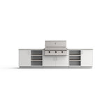 Urban Bonfire Savannah 42 outdoor kitchen in Chantilly; example finish, appliances sold separately