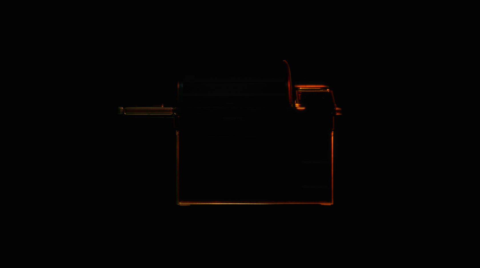 orange outline of a traeger timberline wood pellet grill, this picture is used for a cover photo while the video is loading