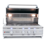 RCS 30" Cutlass Pro Grill W/ Rear Burner & Blue LEDs - Texas Star Grill Shop RON30A-LP, Houston, Renaissance Cooking Systems (RCS) Houston