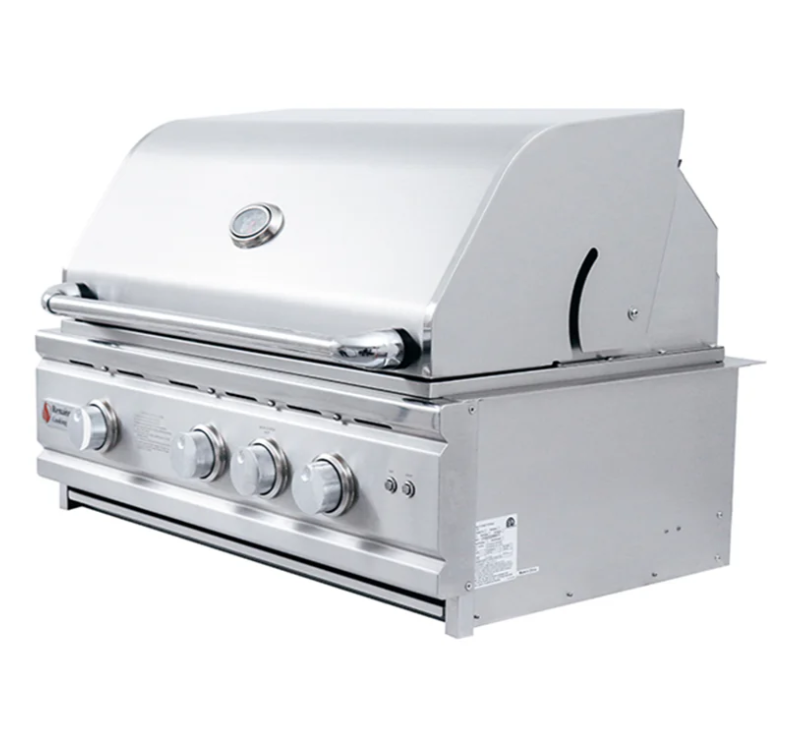 RCS 30" Cutlass Pro Grill W/ Rear Burner & Blue LEDs - Texas Star Grill Shop RON30A-LP, Houston, Renaissance Cooking Systems (RCS) Houston