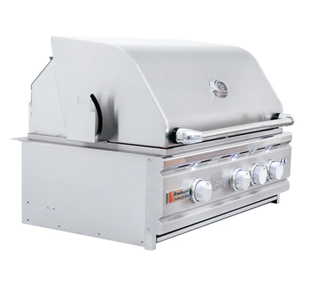 RCS 30" Cutlass Pro Grill W/ Rear Burner & Blue LEDs - Texas Star Grill Shop RON30A-LP, Houston, Renaissance Cooking Systems (RCS) Houston