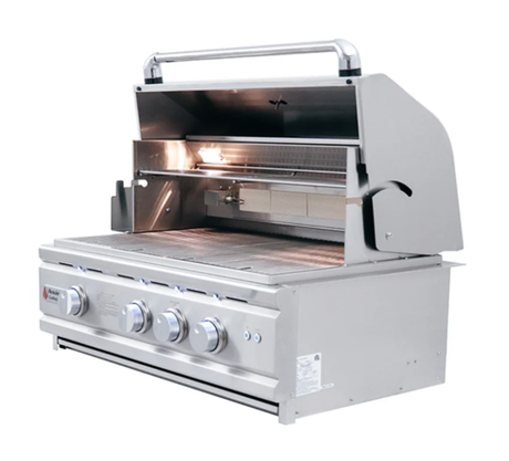 RCS 30" Cutlass Pro Grill W/ Rear Burner & Blue LEDs - Texas Star Grill Shop RON30A-LP, Houston, Renaissance Cooking Systems (RCS) Houston