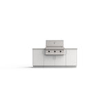 Urban Bonfire Sierra 36 outdoor kitchen in Chantilly; example finish, appliances sold separately