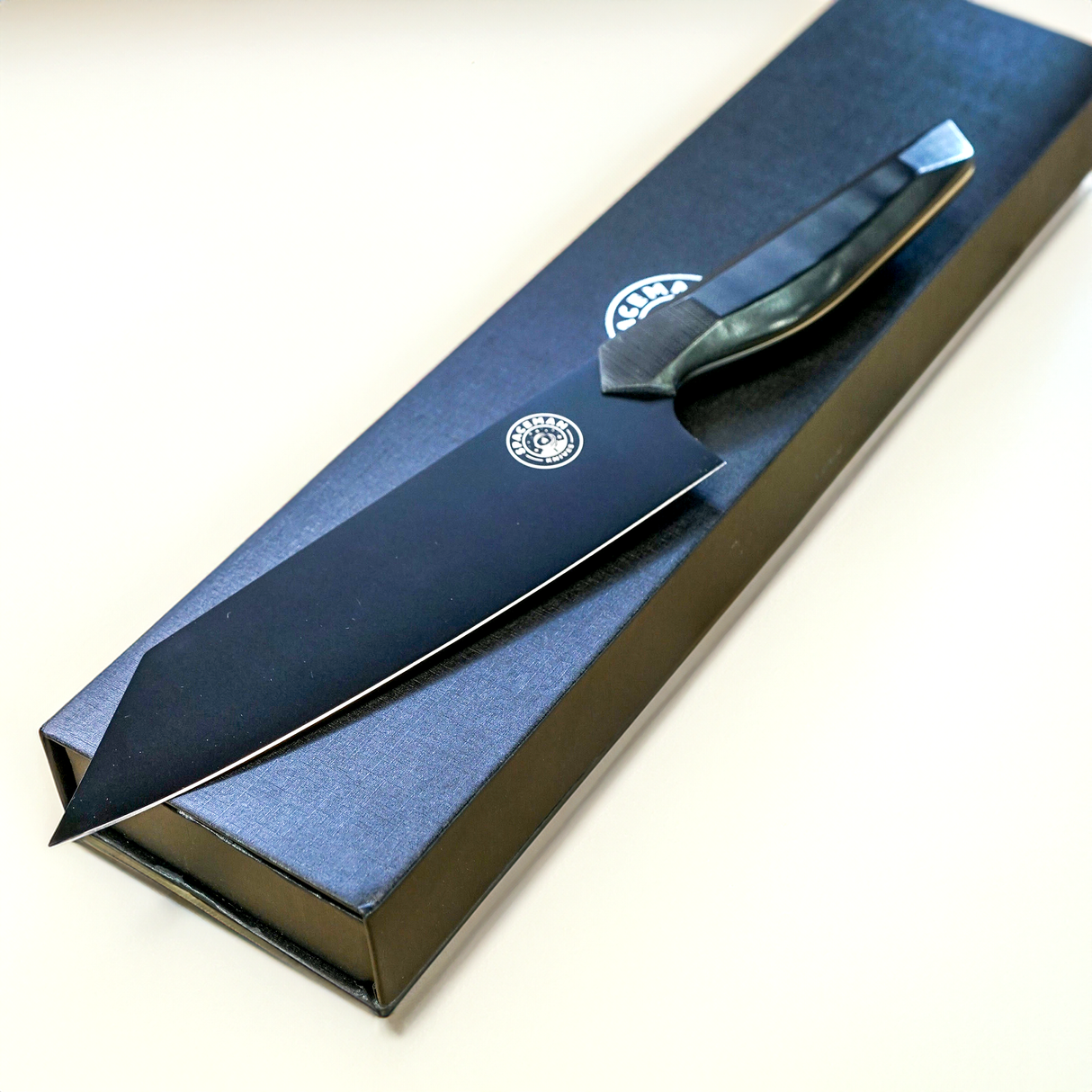 Spaceman Knives Dark Matter Bunka 7-Inch Chef Knife