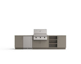 Urban Bonfire Taiga 36 outdoor kitchen in Clay; example finish, appliances sold separately