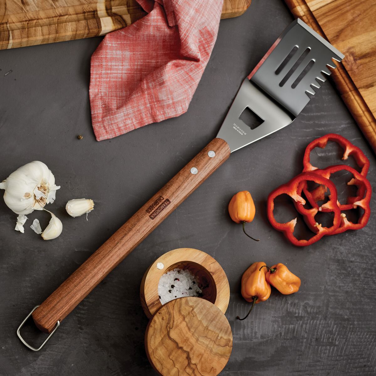 Tramontina Churrasco BBQ Spatula with wood handle - Texas Star Grill Shop 2