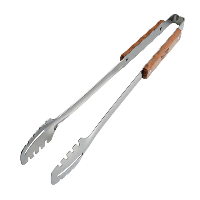 Tramontina Churrasco BBQ Tongs with Wood Handle - Texas Star Grill Shop