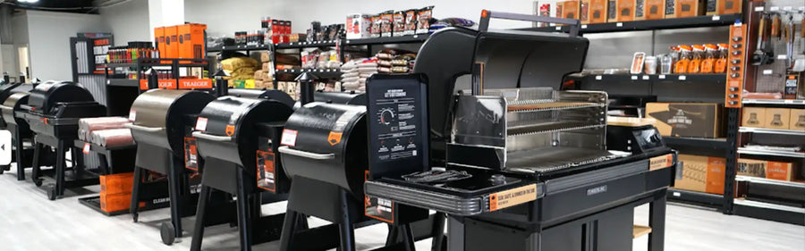 Interior of the Texas Star Grill Shop Woodlands showroom in Spring, Texas