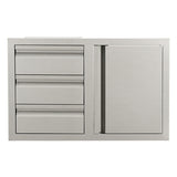 RCS Valiant Triple Drawer & Door Combo - Soft Close -Left/Right Swing VDC2SC(L/R)
