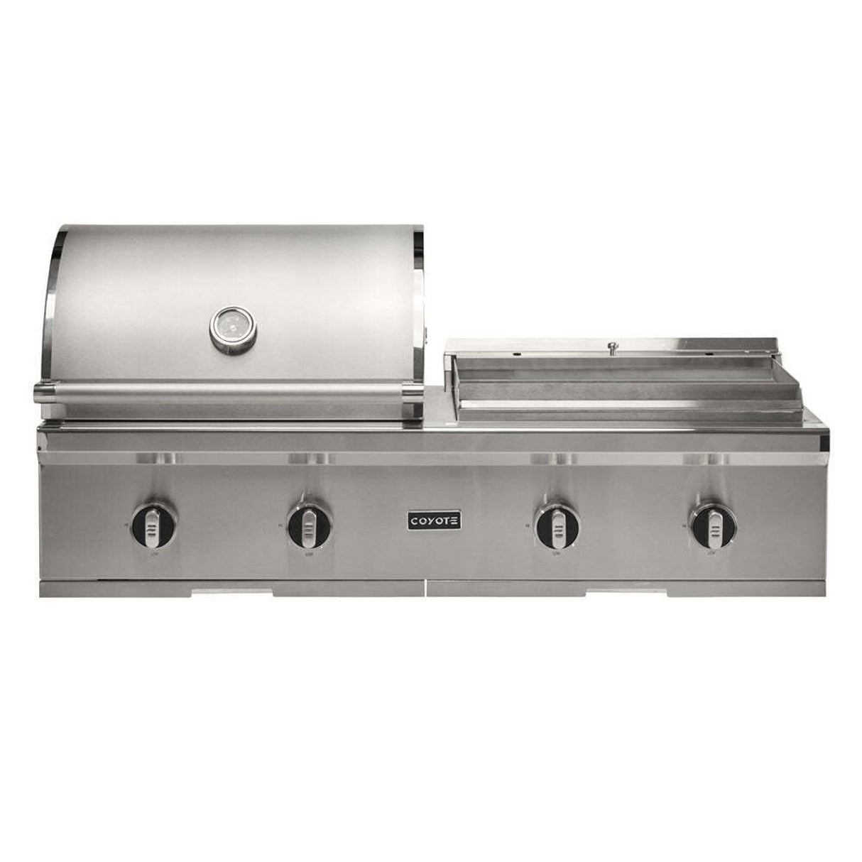 Coyote 50" Combo Built-In Gas Grill and Flat Top Grill - C3CO50(LP/NG)