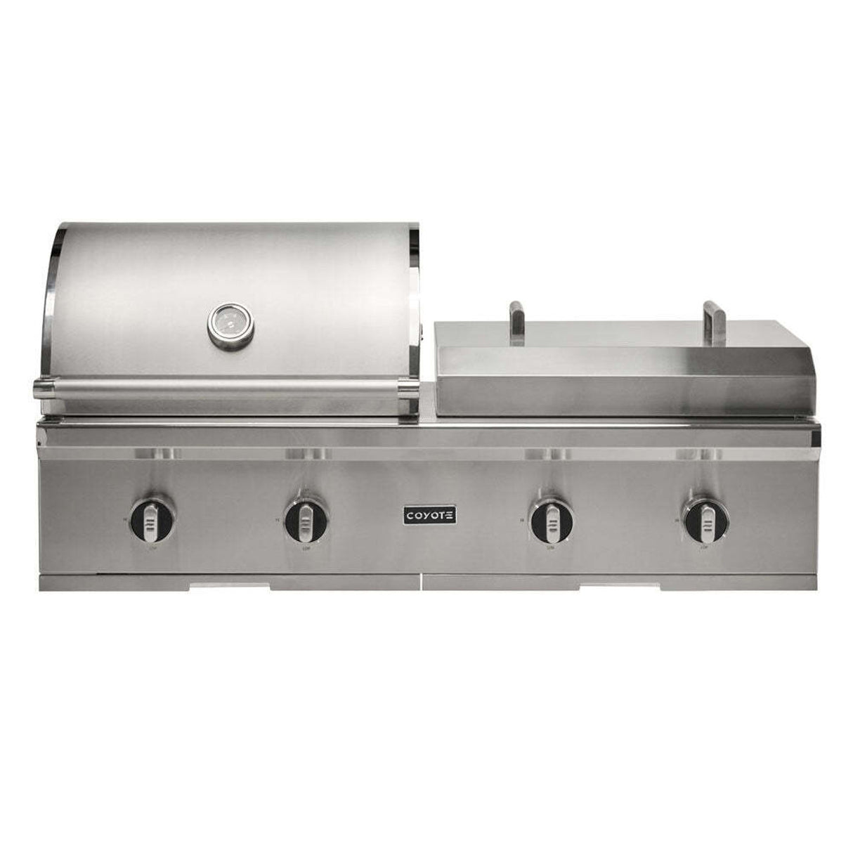 Coyote 50" Combo Built-In Gas Grill and Flat Top Grill - C3CO50(LP/NG)