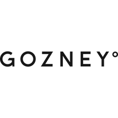 Gozney outdoor pizza ovens logo with modern black font and degree symbol.