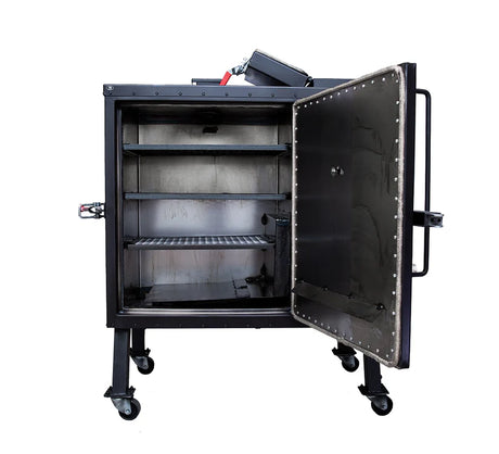 gravity smoker, charcoal gravity, Houston charcoal gravity, old country gravity smoker