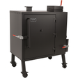 Black Old Country Gravity Fed Smoker on white background