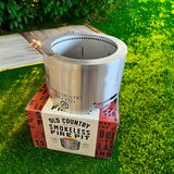 Old Country BBQ Pits - Stainless Steel Smokeless Firepits at Texas Star Grill Shop