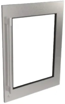 Perlick G5 - 24" SS Overlay with Premium Knurled Handle, Glass, Reversible, No Lock