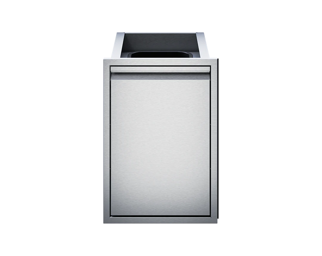 TE 18" Tall Trash Drawer (Trash Can Included) TETD18T-B