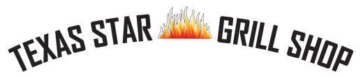 Texas Star Grill Shop logo with a flame graphic between the words 'Texas Star' and 'Grill Shop'.
