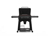 black traeger flatrock 2-zone griddle on a white background