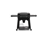 black traeger flatrock 2-zone griddle on a white background