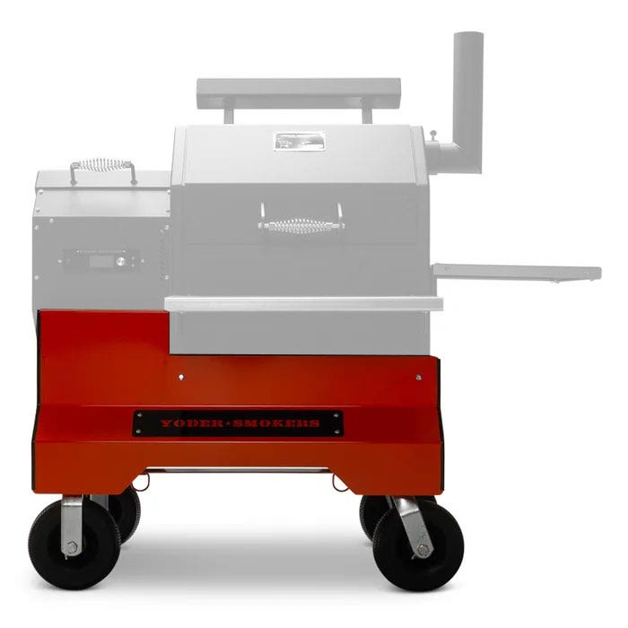 Orange Yoder YS480 replacement competition cart base with wheels