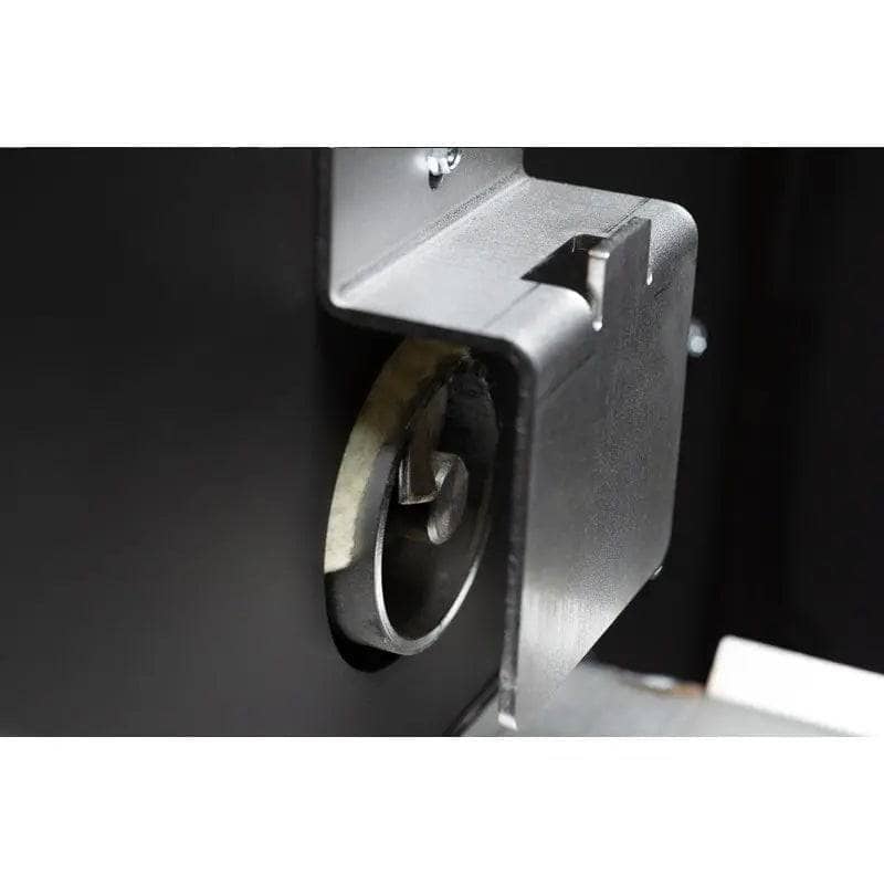 Pellet feed auger of the Yoder Smokers YS640s built-in pellet grill