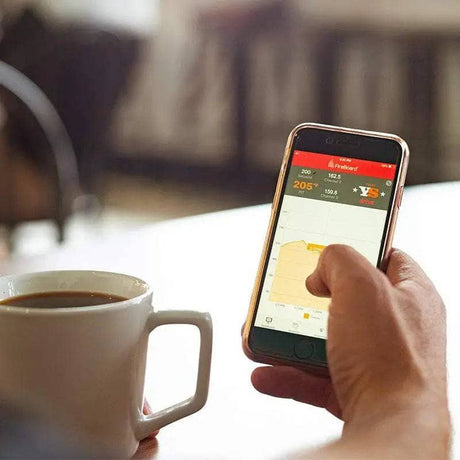 Smartphone showing Yoder Smokers YS640s WiFi app control