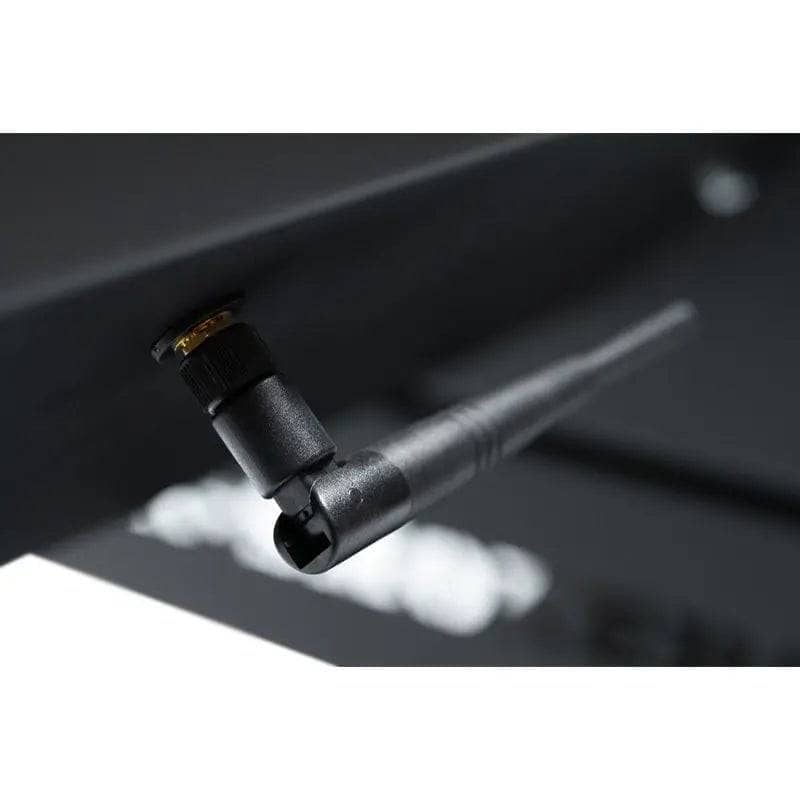 Close-up of the Yoder YS640s built-in pellet grill Wi-Fi antenna for wireless connectivity