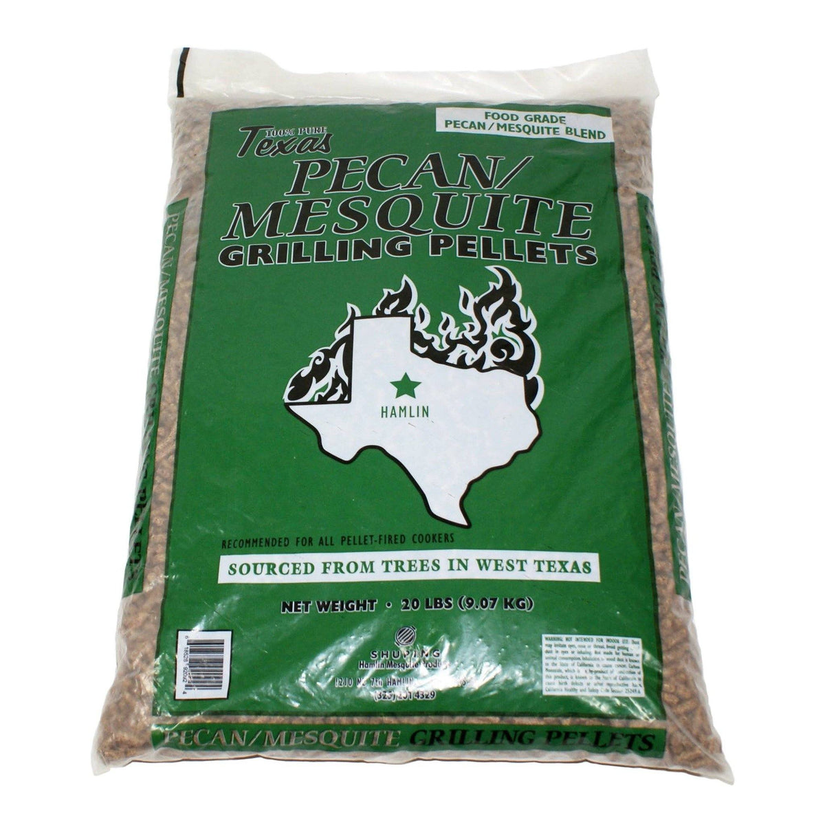 Shuping Texas Mesquite & Pecan Smoker Grilling Pellets Blend (20 lb) PEL002