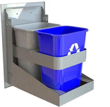 Alfresco 26" Trash and Recycling Drawer AXE-TC2D-SC - Texas Star Grill Shop AXE-TC2D-SC
