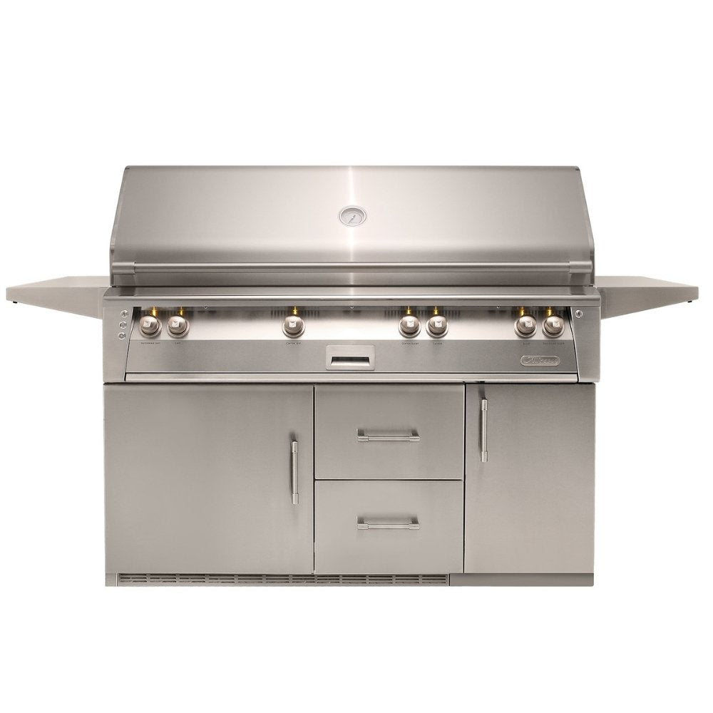 Alfresco 56 Inch with Refrigerator Base ALXE-56BFGR-NG - Texas Star Grill Shop ALXE-56BFGR-NG