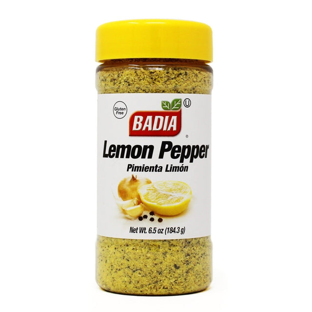 Badia Lemon Pepper 6.5oz 00670 - Texas Star Grill Shop 670