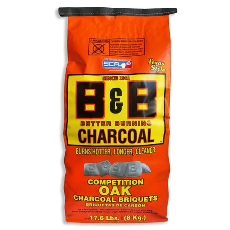 BB Oak Charcoal Briquets 17.6lb B00074 - Texas Star Grill Shop B00074