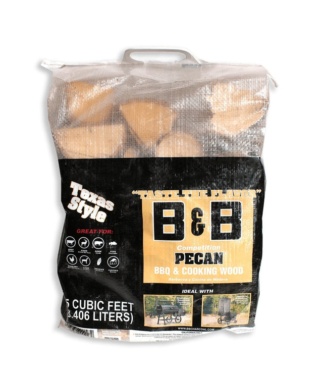 BB Pecan Premium Cooking Logs 1.25 Cubic Foot - Texas Star Grill Shop C00116