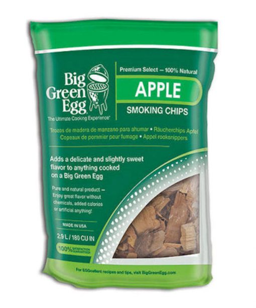 BGE Premium Kiln Dried Apple wood smoking chips - Texas Star Grill Shop 113962