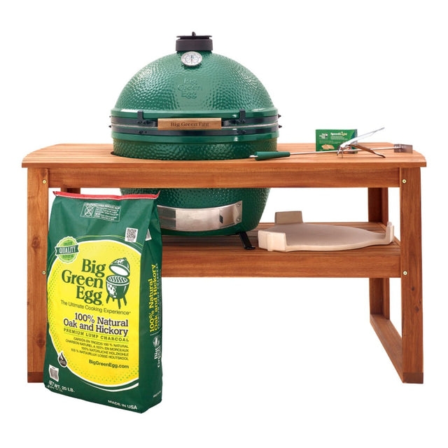BGE XLarge Acacia Table Package - Texas Star Grill Shop 122865