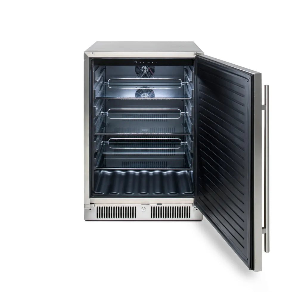 Blaze 24" Outdoor Solid Door refrigerator 5.5 CF - Texas Star Grill Shop BLZ-SSRF-5.5