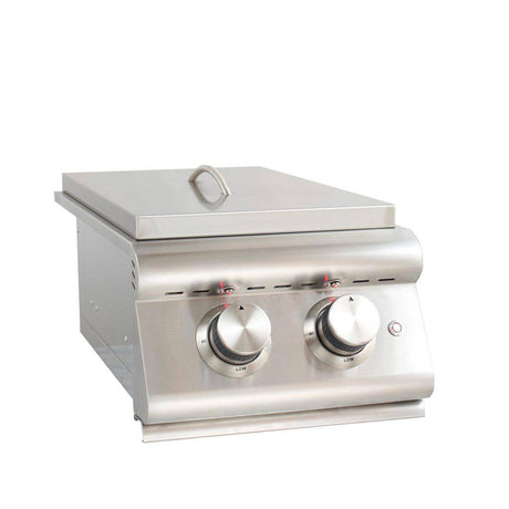 Blaze Built-in Premium LTE Double Side Burner with Lights BLZ-SB2LTE - Texas Star Grill Shop BLZ-SB2LTE-NG