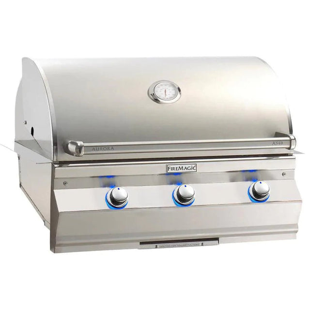 Fire Magic Aurora A540I 30-Inch Built-In Natural Gas Grill With Analog Thermometer - A540I-7EAN - Texas Star Grill Shop A540i-7EAN