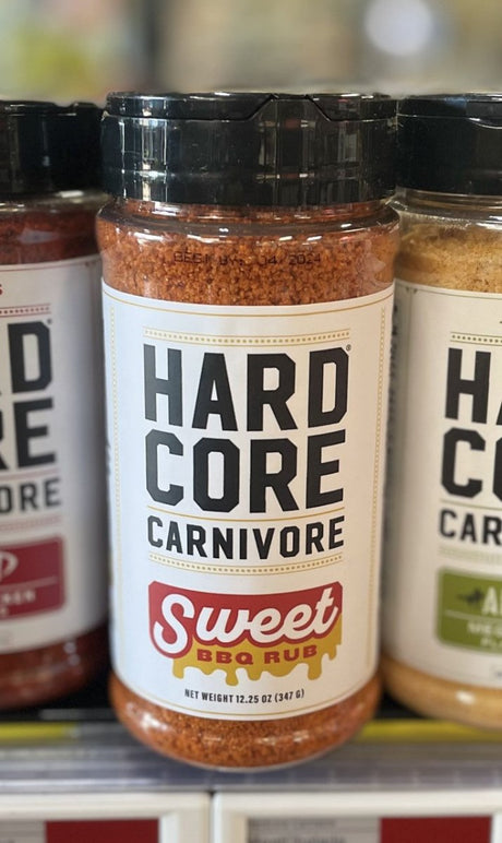 Hardcore Carnivore Sweet BBQ Seasoning - Texas Star Grill Shop HCC183P12