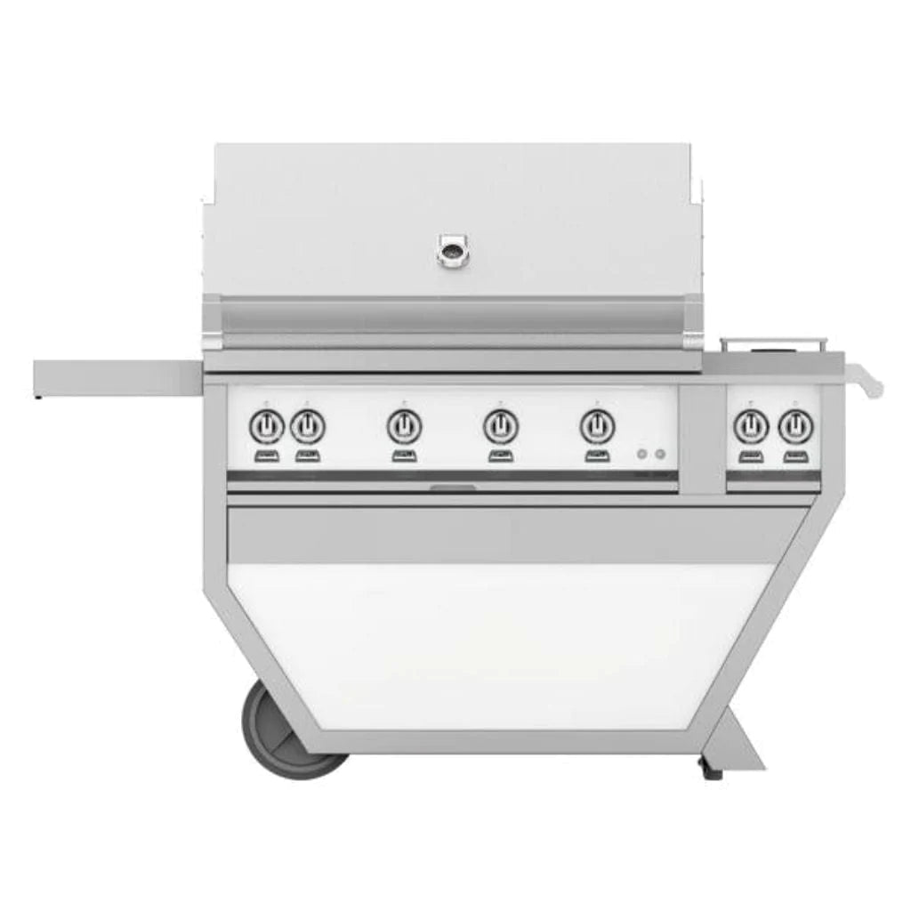 Hestan 42" Grill 3 Trellis 1 Sear, Rotisserie, Deluxe Cart - Texas Star Grill Shop GMBR42CX2-NG