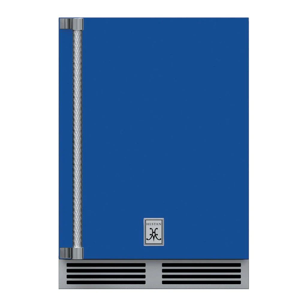 Hestan Outdoor Refrigerator Solid Door w/ Lock Right Hinged 24" GRSR24 - Texas Star Grill Shop GRSR24