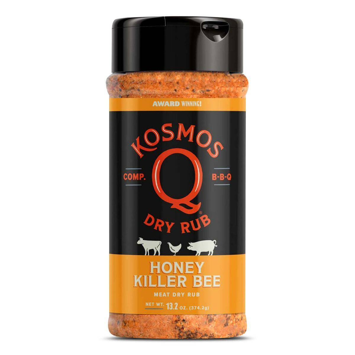 Kosmos Q Killer Bee Honey Rub 11oz - Texas Star Grill Shop KOS-KBEE-13.2OZ