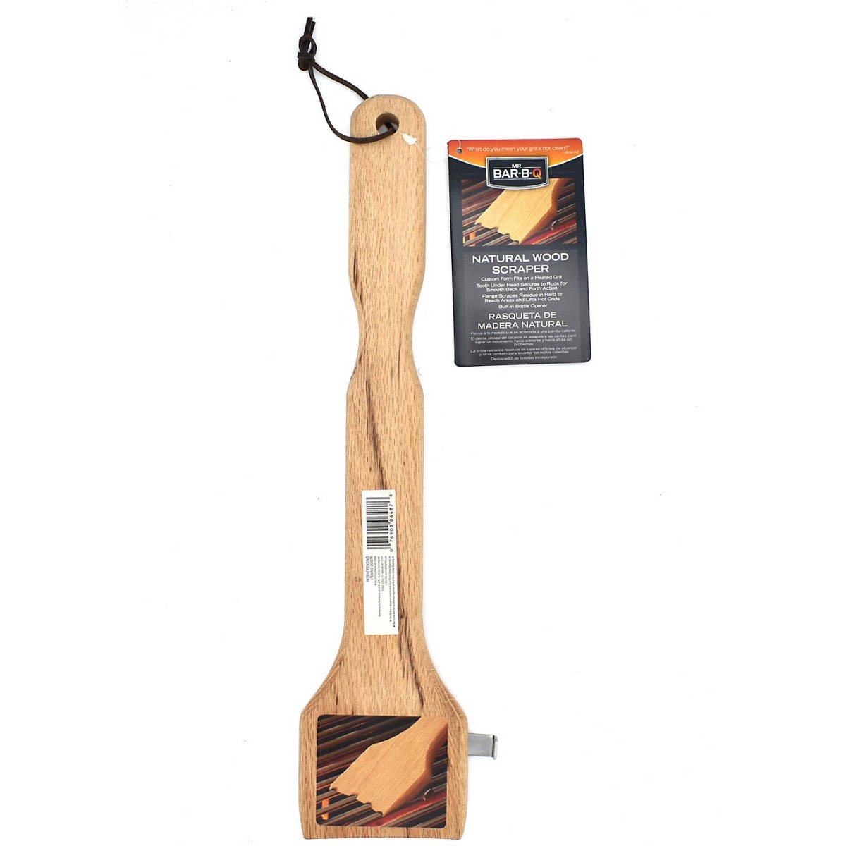Mr BBQ Oversized Premium Wood Scrapper 60051Y - Texas Star Grill Shop 60051Y